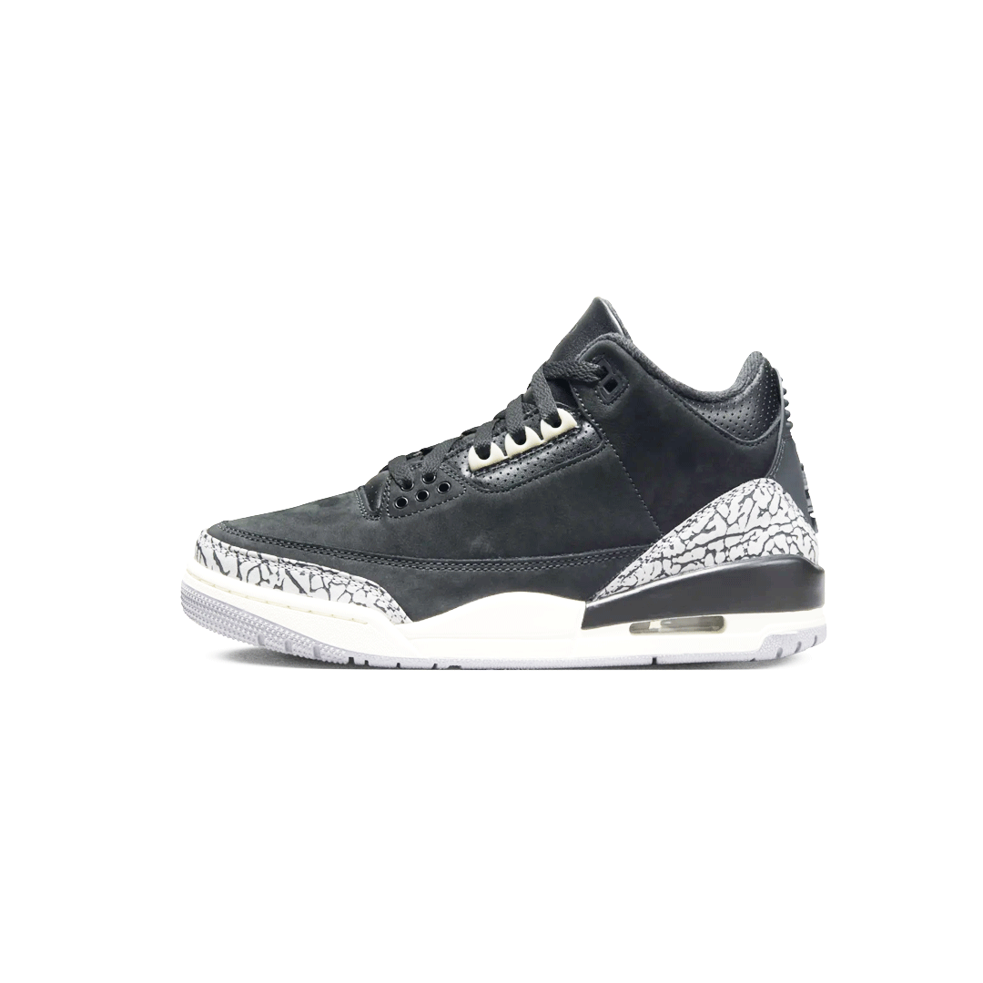 NIKE WMNS AIR JORDAN 3 RETRO CK9246-001 OFF NOIR/BLACK-SAIL-CEMENT GREY