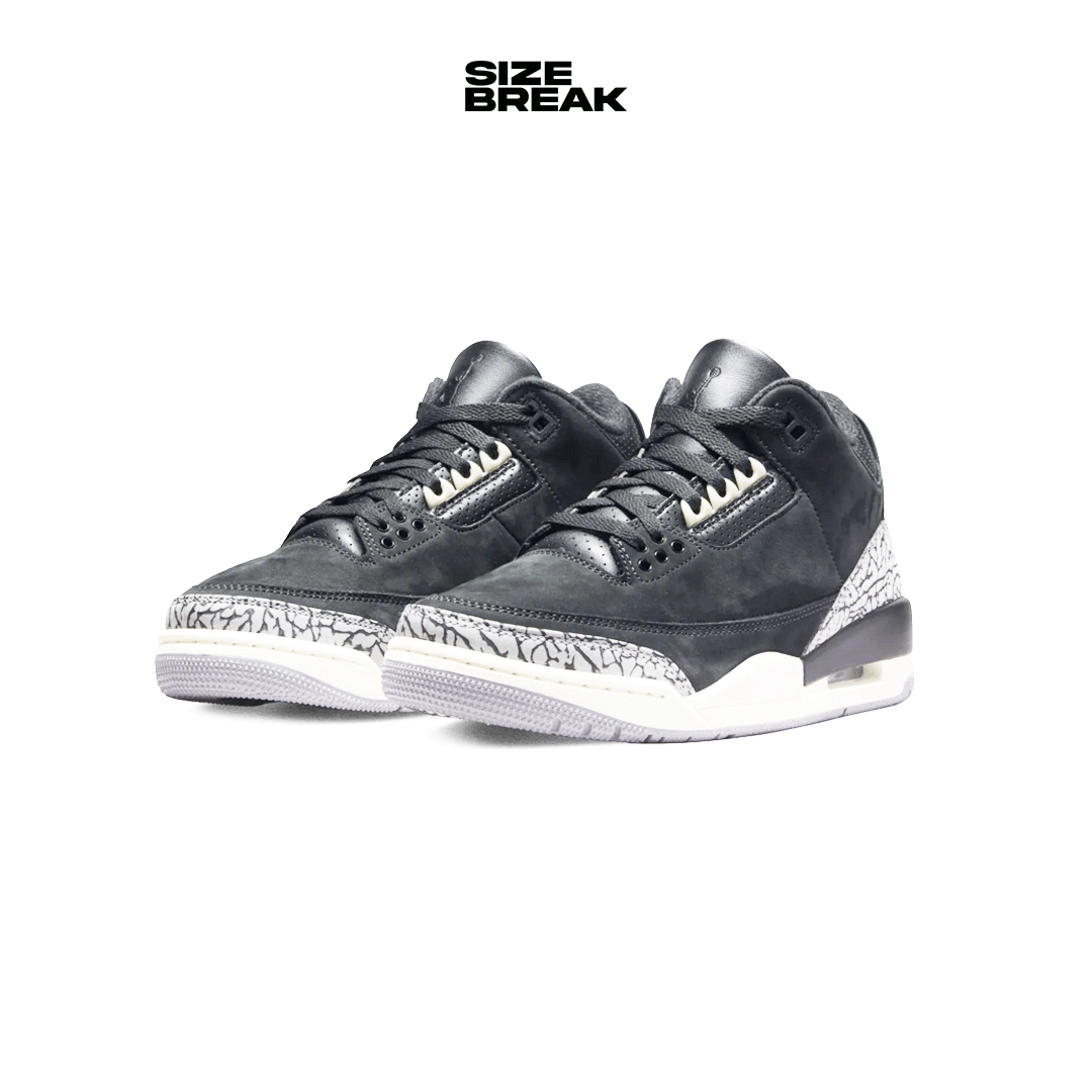 NIKE WMNS AIR JORDAN 3 RETRO CK9246-001 OFF NOIR/BLACK-SAIL-CEMENT GREY