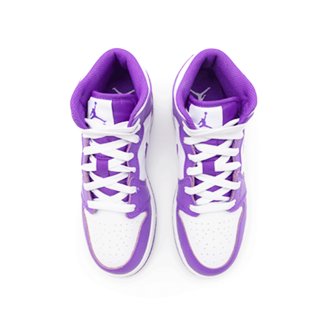 NIKE AIR JORDAN 1 MID (GS) DQ8423-511 PURPLE VENOM/WHITE