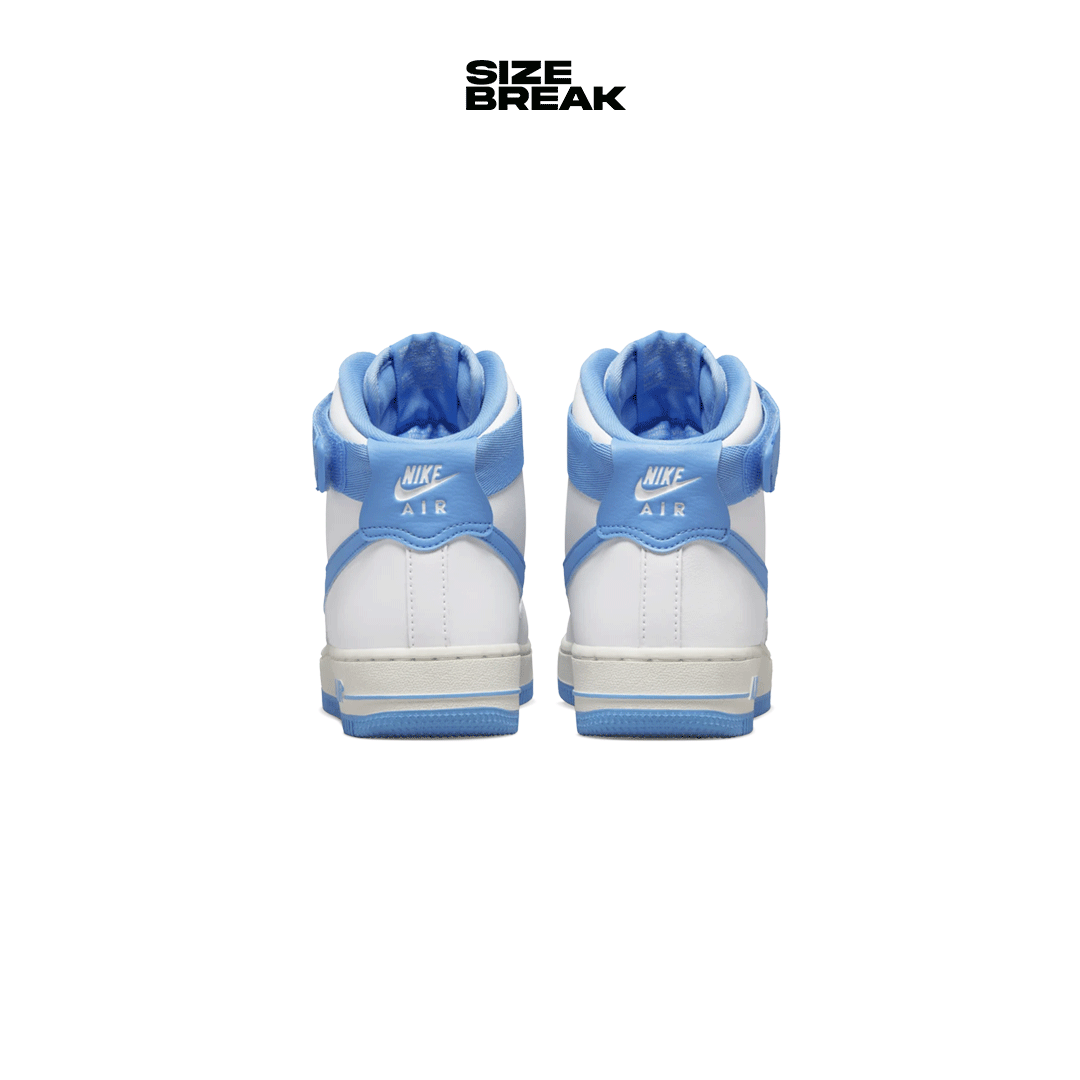 NIKE WMNS AIR FORCE 1 HIGH OG QS DX3805-100 WHITE/UNIVERSITY BLUE-SAIL