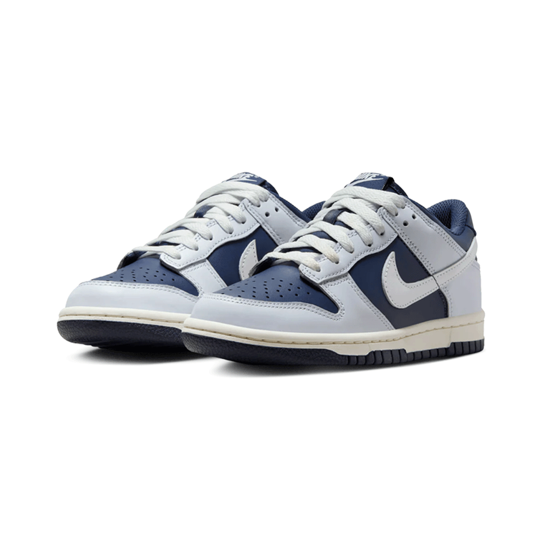 NIKE DUNK LOW (GS) FB9109-002 FOOTBALL GREY/SUMMIT WHITE-MIDNIGHT NAVY