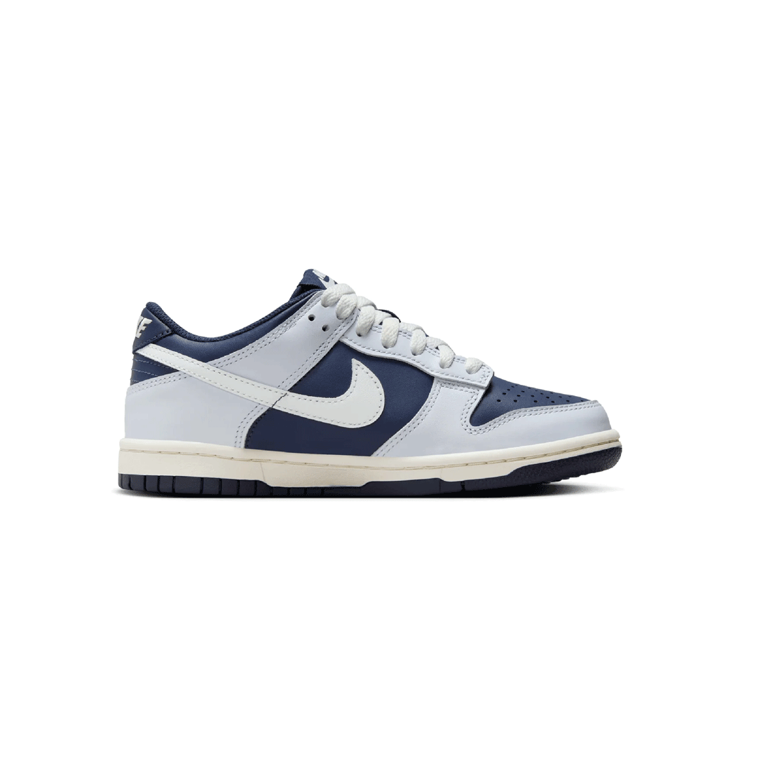 NIKE DUNK LOW (GS) FB9109-002 FOOTBALL GREY/SUMMIT WHITE-MIDNIGHT NAVY