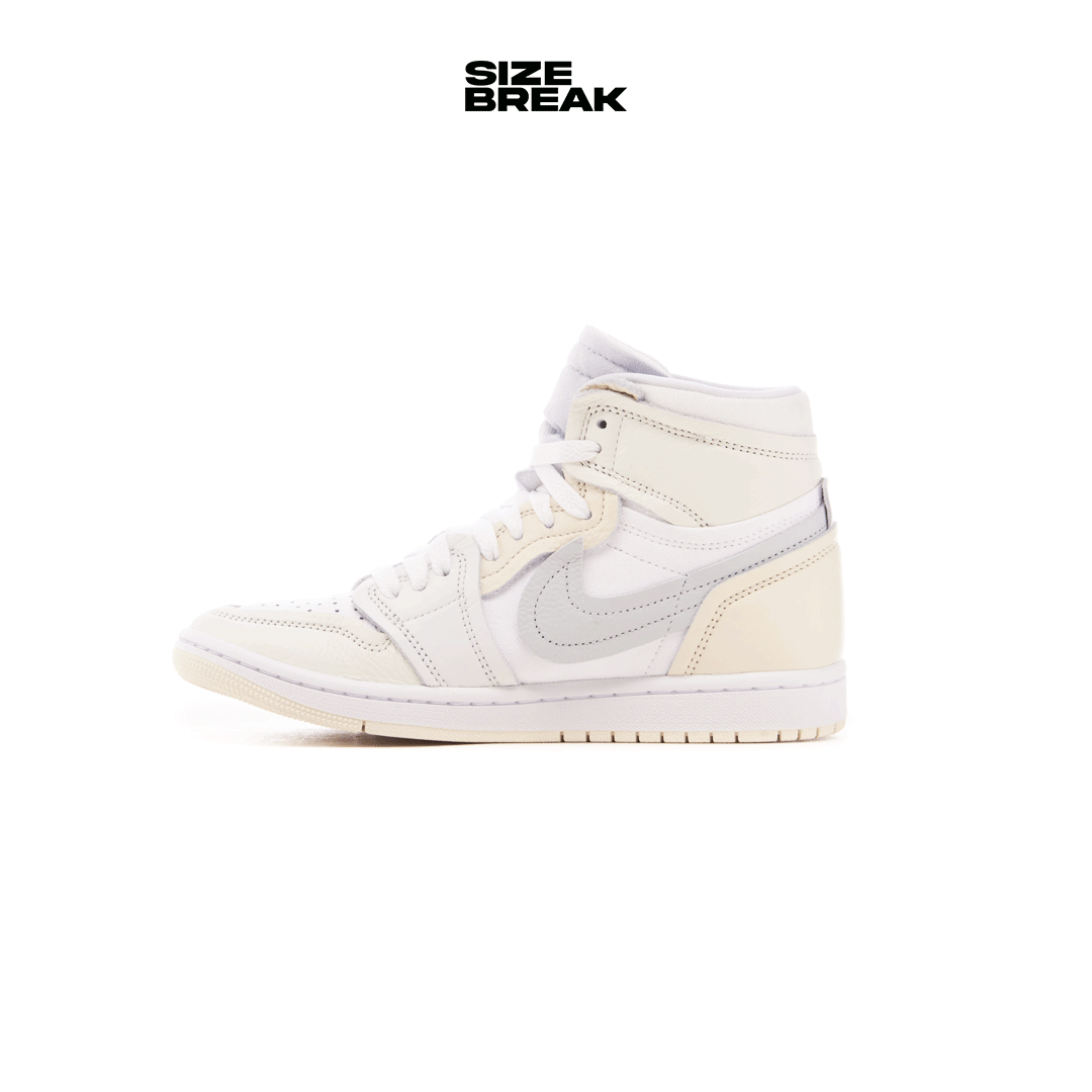 NIKE WMNS AIR JORDAN 1 MM HIGH FB9891-100 WHITE/PURE PLATINUM-SAIL-COCONUT MILK