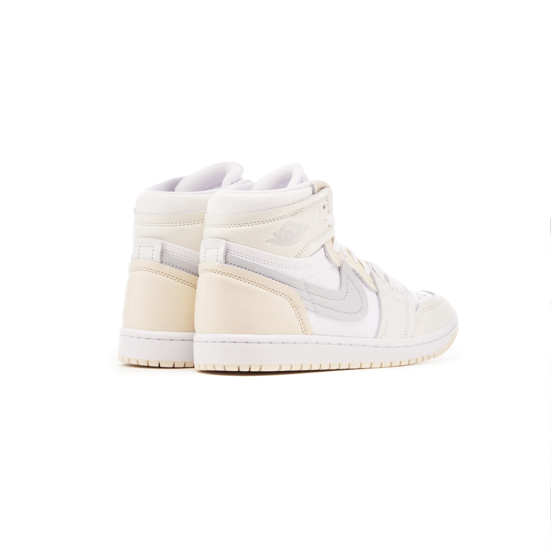 NIKE WMNS AIR JORDAN 1 MM HIGH FB9891-100 WHITE/PURE PLATINUM-SAIL-COCONUT MILK